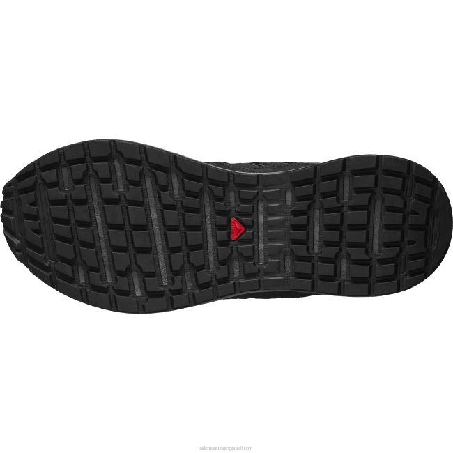 Salomon4608220 sapatos esportivos masculinos - odyssey 1 couro avançado preto/ébano