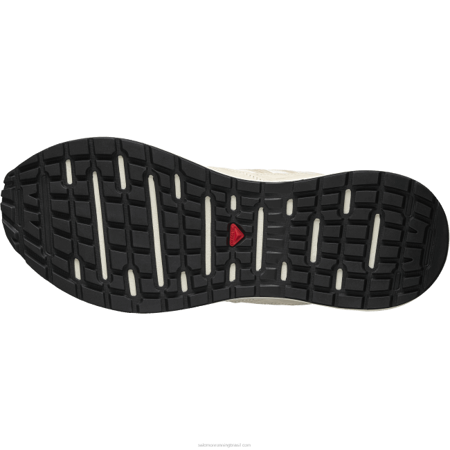 Salomon4608221 sapatos esportivos masculinos - odyssey 1 couro avançado dia chuvoso/cinza pena/gelo baunilha