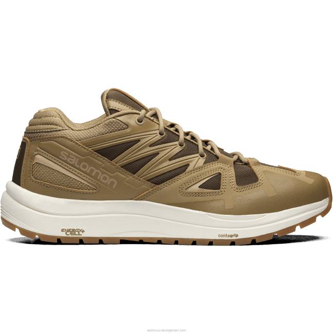 Salomon4608224 sapatos de caminhada masculinos - odyssey 1 advanced alga marinha/palmeira do deserto/gelo de baunilha