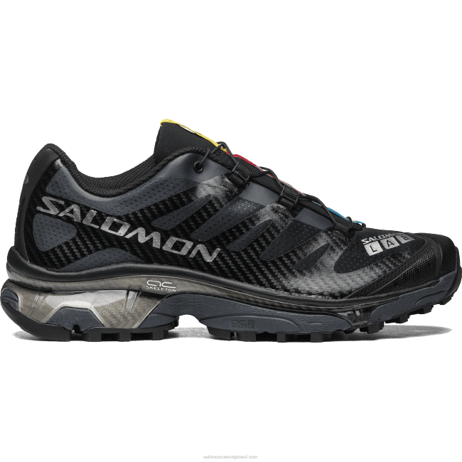 Salomon460861 sapatos esportivos masculinos - xt-4 og preto/ébano/prata metálico x