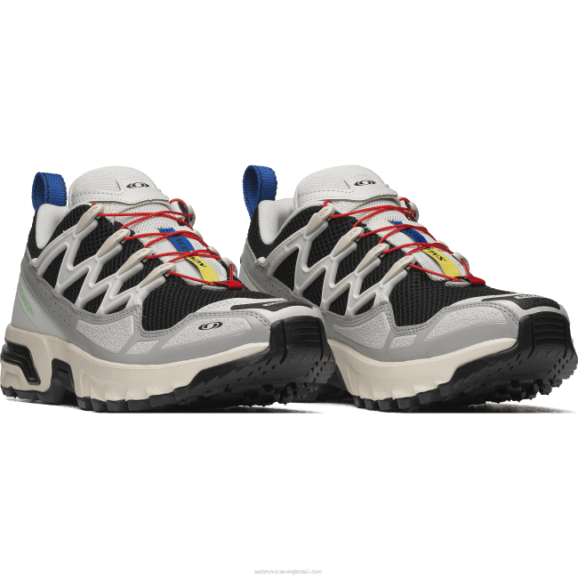 Salomon460867 sapatos esportivos masculinos - acs + og preto/rocha lunar/liga