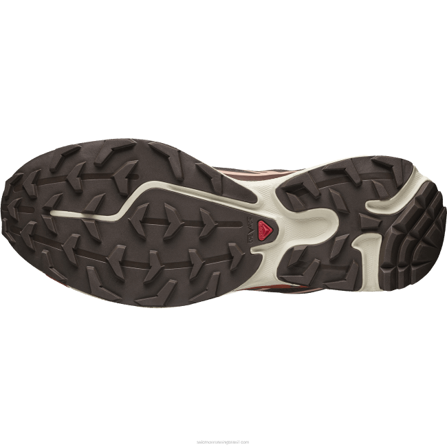 Salomon460887 sapatos esportivos masculinos - xt-6 delicioso/fondant de chocolate/pêssego bege