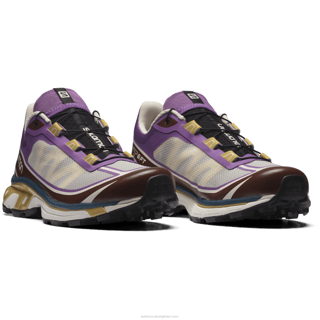 Salomon460896 sapatos esportivos masculinos - xt-6 ft lilás real/fondant de chocolate/folha de outono