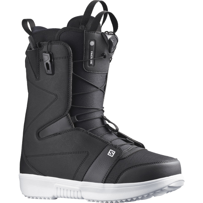 Salomon46081111 botas de snowboard masculinas - facção Preto branco