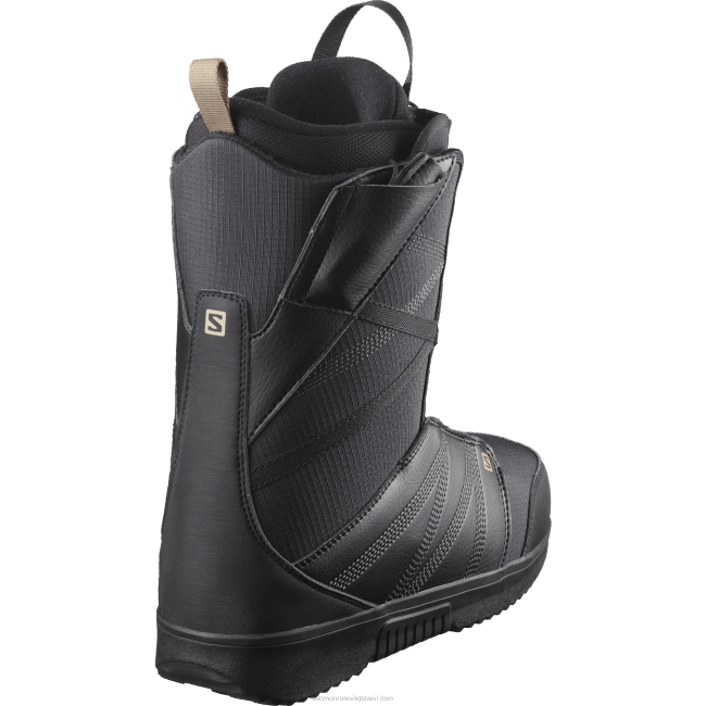Salomon4608596 botas de snowboard para homem - titan caju preto/torrado