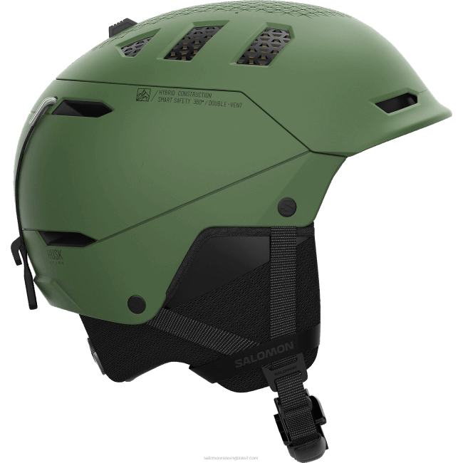 Salomon4608625 capacete masculino - husk prime mips pato verde