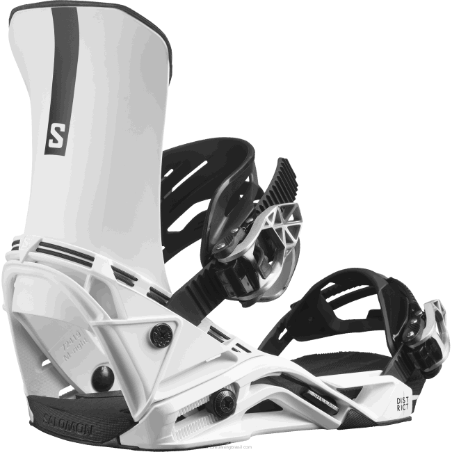 Salomon4608603 amarrações de snowboard masculino - distrito branco