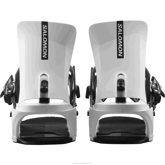Salomon4608609 amarrações de snowboard masculino - ritmo branco