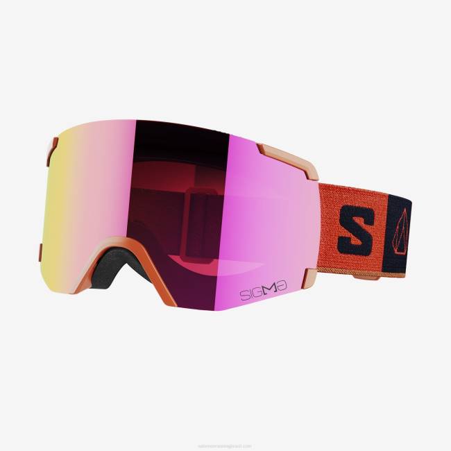 Salomon4608653 óculos masculinos - s/view sigma ocre queimado