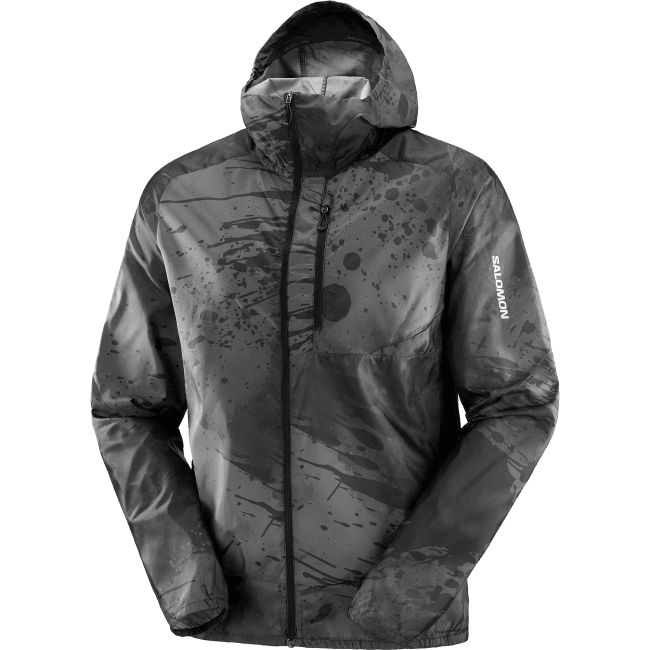 Salomon46081095 moletom com capuz de jaqueta de vento para homem - vento cruzado bonatti preto profundo/ao/periscópio