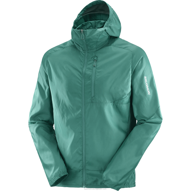 Salomon46081096 moletom com capuz de jaqueta de vento para homem - vento cruzado bonatti pacífico