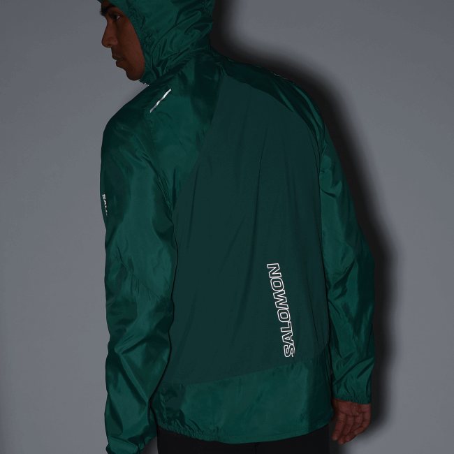 Salomon46081096 moletom com capuz de jaqueta de vento para homem - vento cruzado bonatti pacífico
