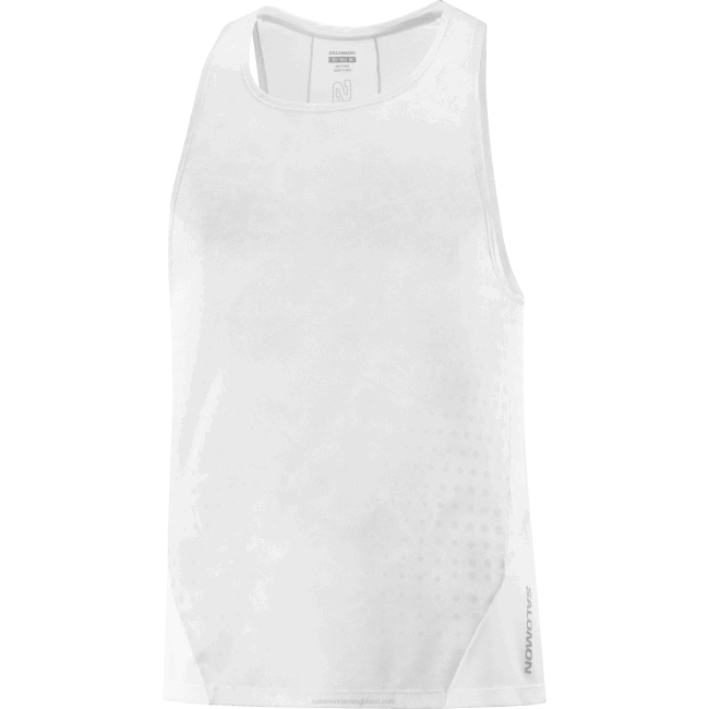 Salomon46081194 tanque masculino - sense aero cogumelo branco/ostra