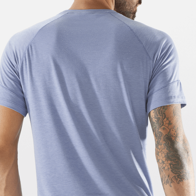 Salomon46081198 t-shirt de manga curta para homem - runlife mansão inglesa/urze