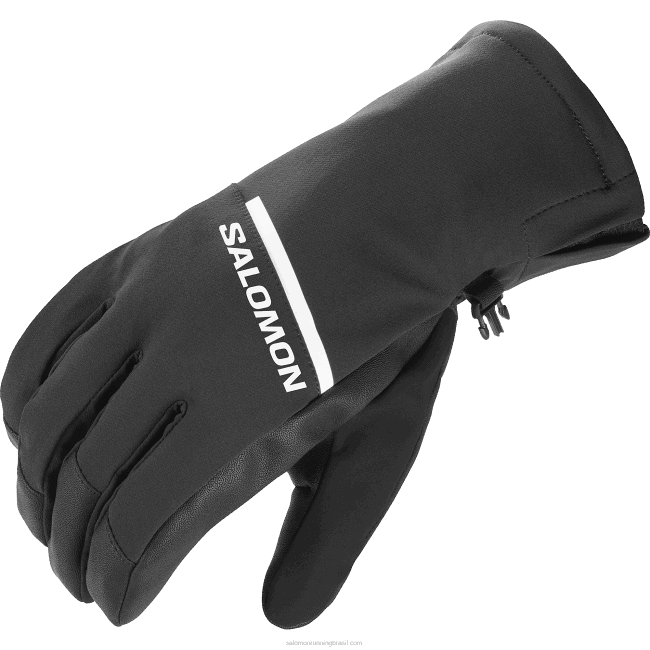 Salomon4608992 luvas femininas - hélice um preto profundo
