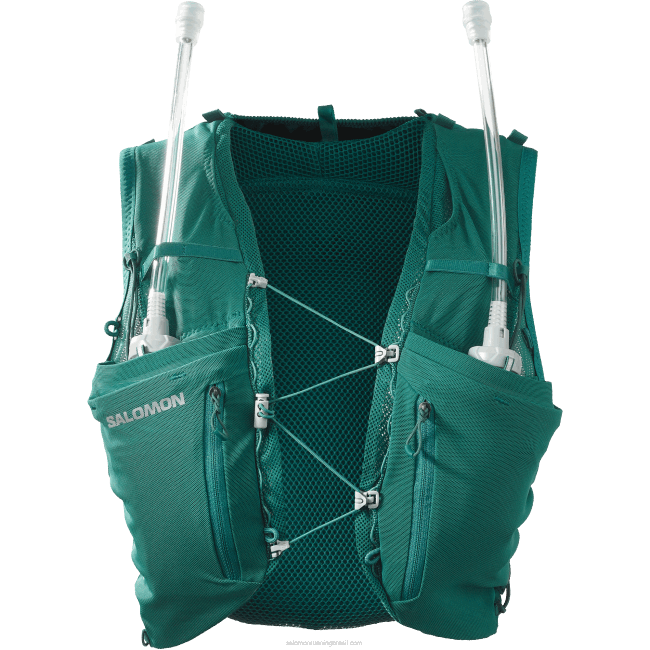 Salomon4608969 colete de corrida feminino com frascos inclusos - adv skin 12 pacífico