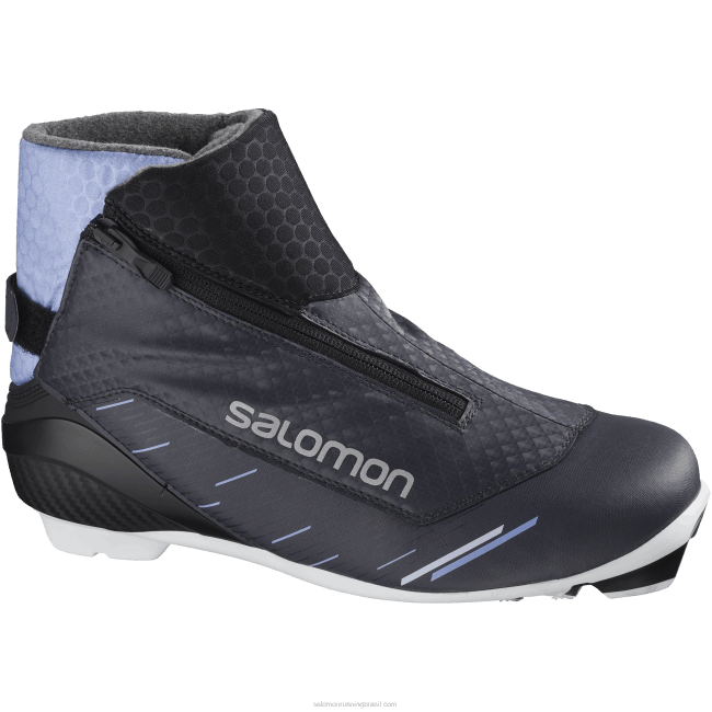 Salomon46081338 bota nórdica clássica feminina - rc9 vitane ébano/azul kentucky