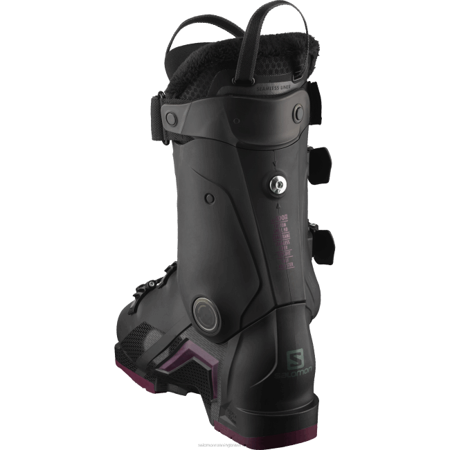 Salomon46081030 botas de pista para mulher - s/pro mv 100 preto/bordô/verde shift