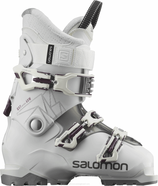 Salomon46081041 botas all-mountain femininas - qst access 60 branco/antracite translúcido/bordeaux
