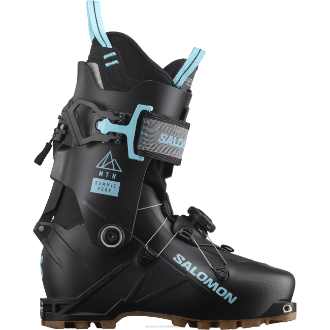 Salomon46081289 botas de turismo femininas - mtn Summit pure dia preto/chuvoso