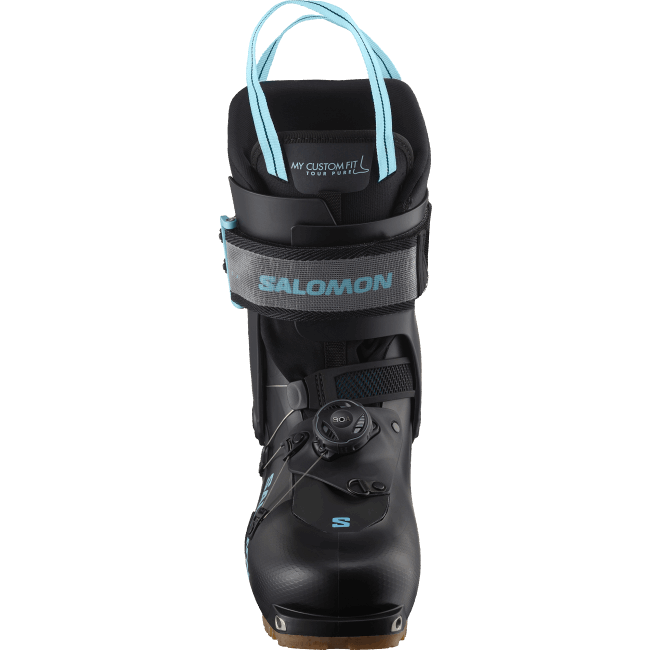 Salomon46081289 botas de turismo femininas - mtn Summit pure dia preto/chuvoso