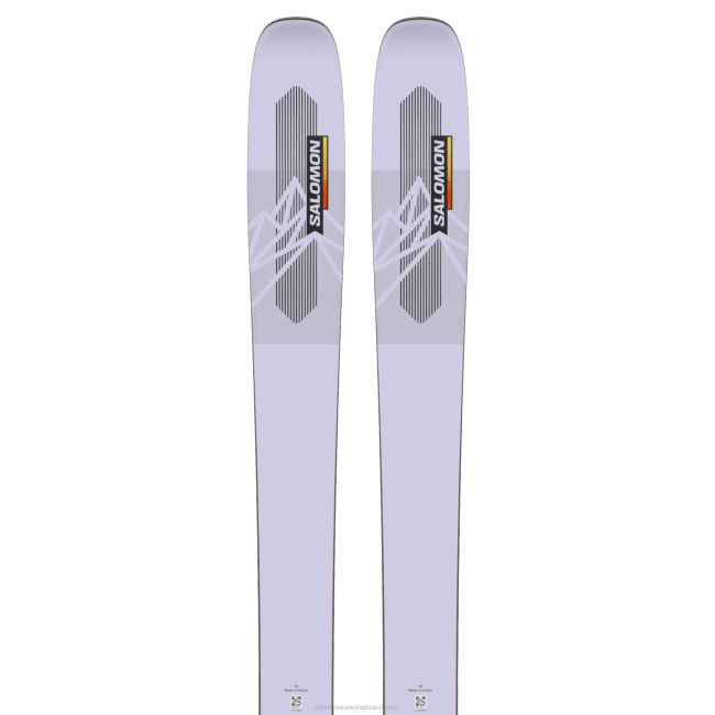 Salomon46081001 esquis de montanha para mulheres - qst 106 neblina noturna/verde ácido/chama