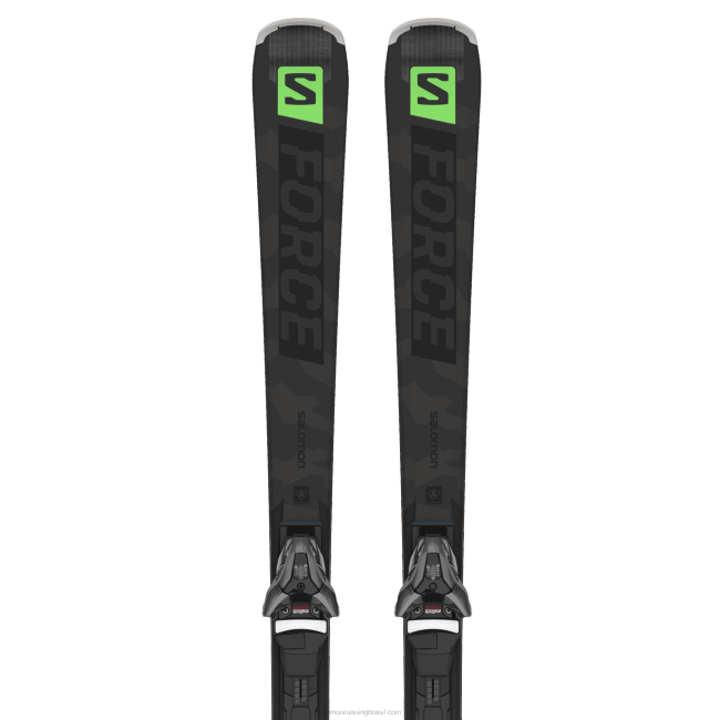 Salomon46081024 pacote de esqui feminino em pista - s/force ti.76 (e z12) preto/verde neon pastel 1/castelrock