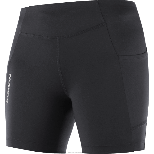 Salomon46081154 meias curtas femininas - cross run 5 preto profundo