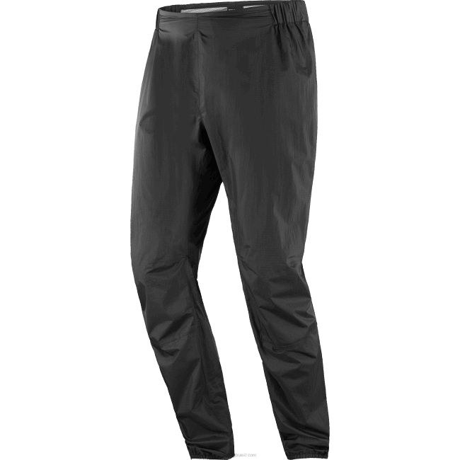 Salomon4608946 calças de mulher - bonatti impermeáveis preto profundo