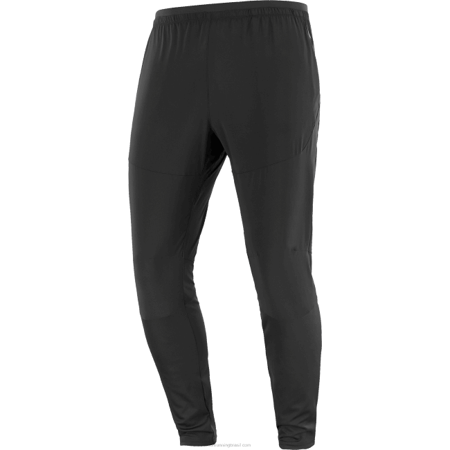 Salomon4608948 calças femininas - cross run preto profundo