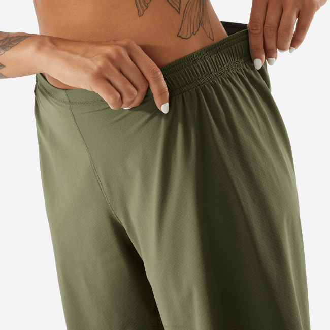 Salomon46081187 calções de mulher - shortney folha de uva