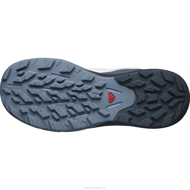 Salomon46081114 botas de caminhada femininas - outpulse mid gore-tex gelo ártico/tinta da china/floração de orquídea