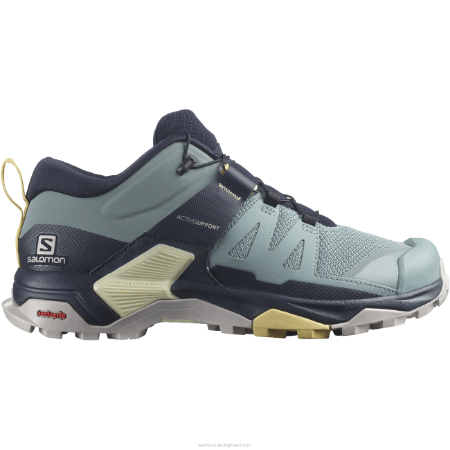 Salomon46081118 sapatos de caminhada femininos - x ultra 4 soldado/céu noturno/vestido de sol