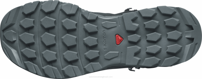 Salomon46081283 botas de caminhada femininas - vaya mid gore-tex tempo tempestuoso/preto/soldado