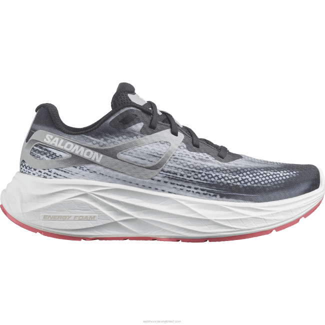 Salomon46081148 tênis de corrida feminino - aero glide preto/liga/rosa de chá