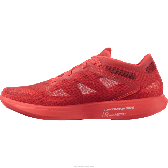 Salomon4608750 tênis de corrida feminino - s/lab phantasm corrida vermelha