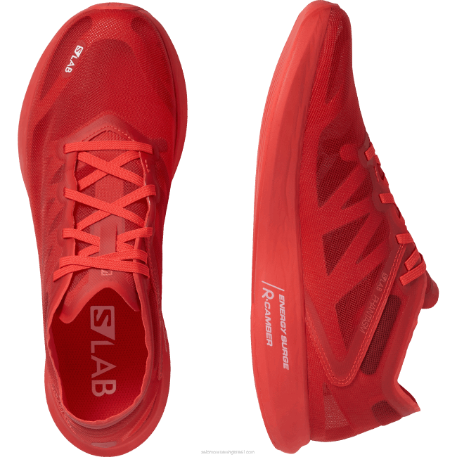 Salomon4608750 tênis de corrida feminino - s/lab phantasm corrida vermelha