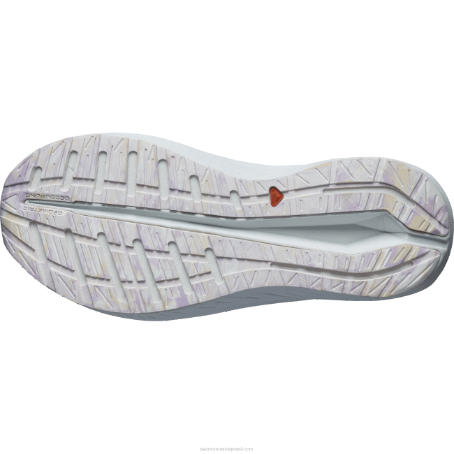 Salomon4608754 tênis de corrida feminino - aero volt tenro pêssego/azul pérola/branco