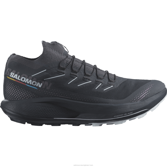 Salomon46081493 tênis de corrida feminino - pulsar trail pro 2 carbono/floração de orquídeas/gelo ártico