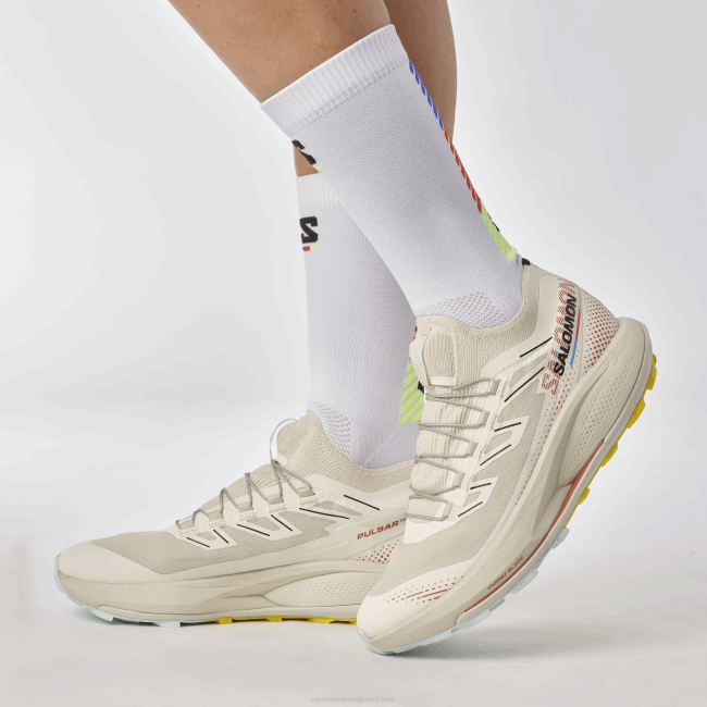 Salomon46081494 tênis de corrida feminino - pulsar trail pro 2 dia chuvoso/molho quente/frésia