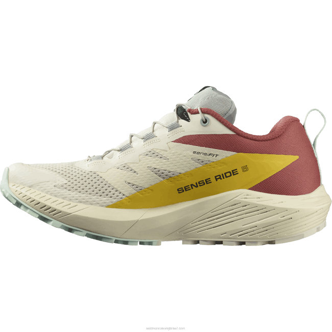 Salomon46081497 Tênis de corrida feminino - Sense Ride 5 dia chuvoso/molho quente/frésia