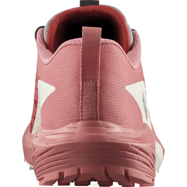 Salomon46081498 Tênis de corrida feminino - Sense Ride 5 chá rosa/vermelho ardente/baunilha gelo