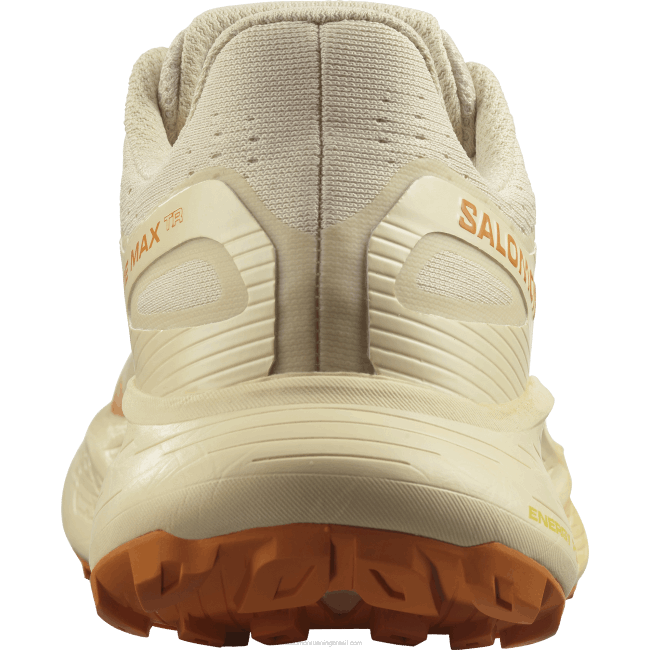 Salomon46081499 tênis de corrida feminino - glide max tr areia branqueada/pêssego tenro/pimenta laranja