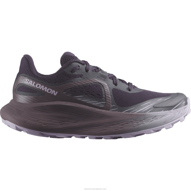 Salomon46081500 tênis de corrida feminino - glide max tr beladona/paisagem lunar/flor de orquídea