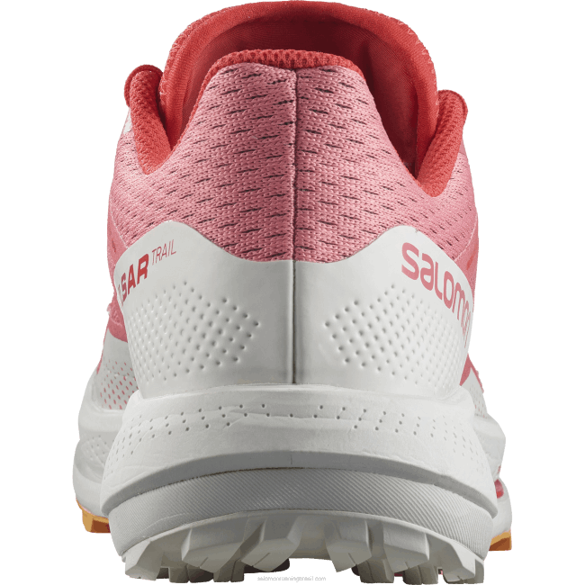 Salomon46081511 tênis de corrida feminino - trilha pulsar rosa chá/nuvem nimbus/laranja brilhante