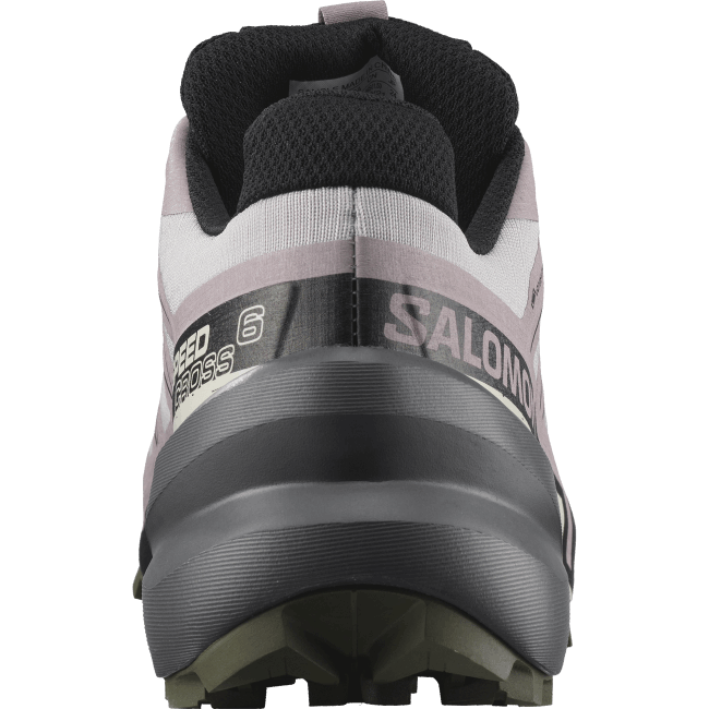Salomon46081515 tênis de corrida feminino - speedcross 6 gore-tex cinzas de rosas/preto/noite verde-oliva