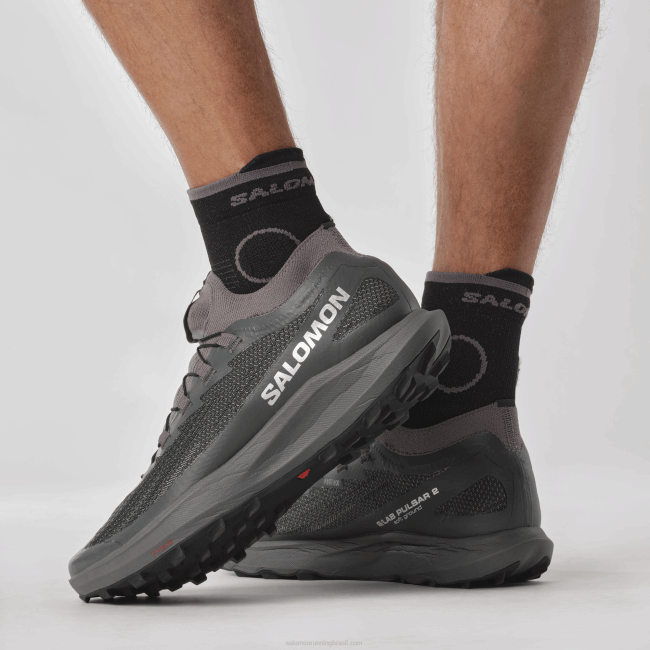 Salomon46081518 tênis de corrida feminino - s/lab pulsar 2 soft ground sombra silenciosa/ímã/preto