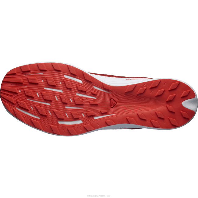 Salomon46081519 tênis de corrida feminino - s/lab pulsar 2 vermelho ardente/branco