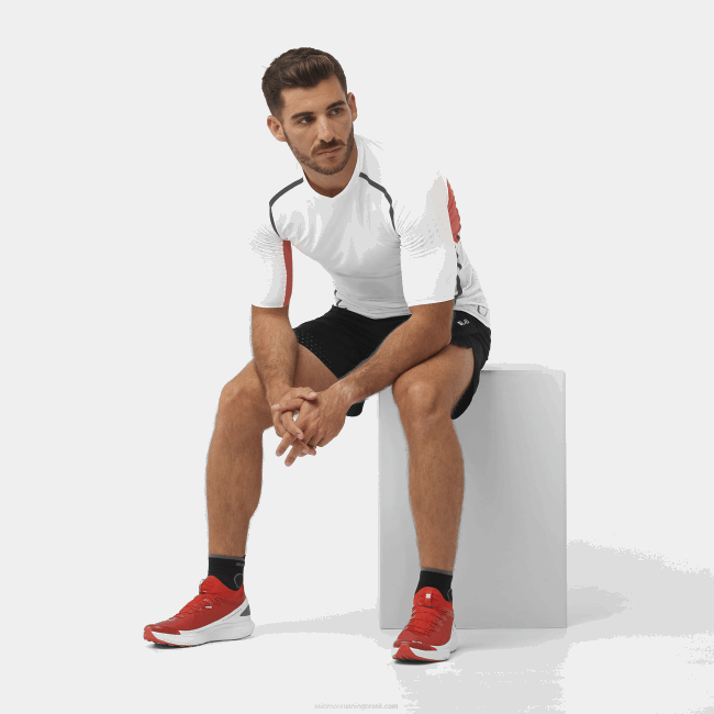 Salomon46081519 tênis de corrida feminino - s/lab pulsar 2 vermelho ardente/branco
