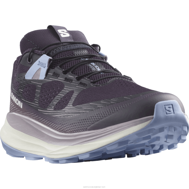 Salomon46081525 tênis de corrida feminino - ultra glide 2 largo beladona/gelo de baunilha/serenidade